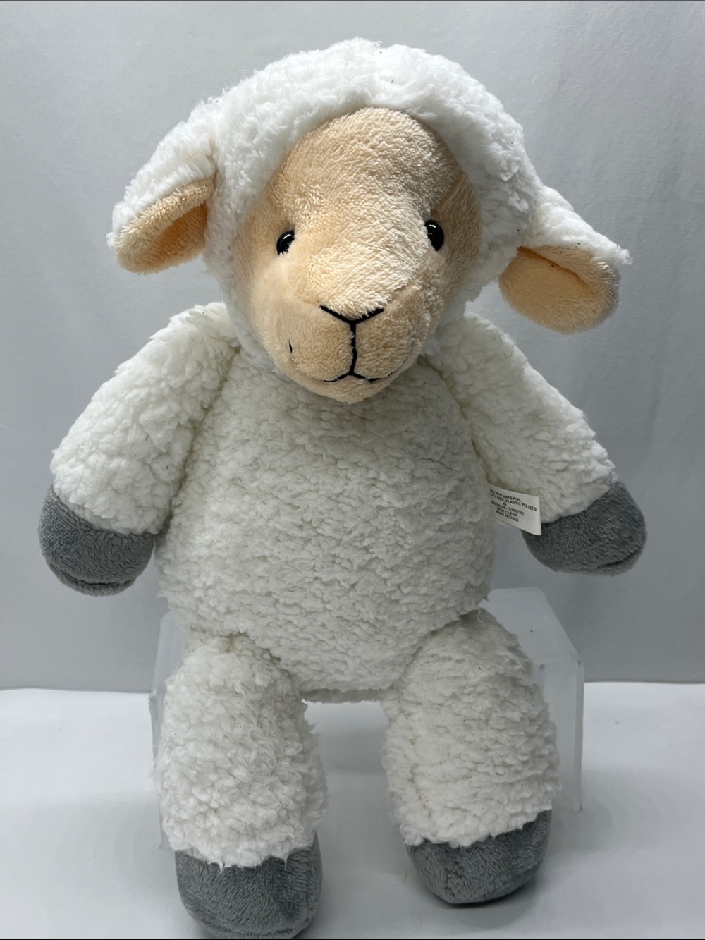 Cuddly Lamb Plush Toy - White, Beige & Gray